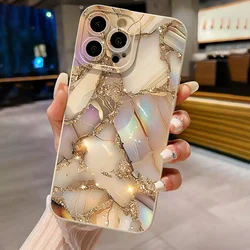 Elegant Marble Butterfly Shiny Phone Case - iPhone 15 Pro (SC02 - BA - P0566)