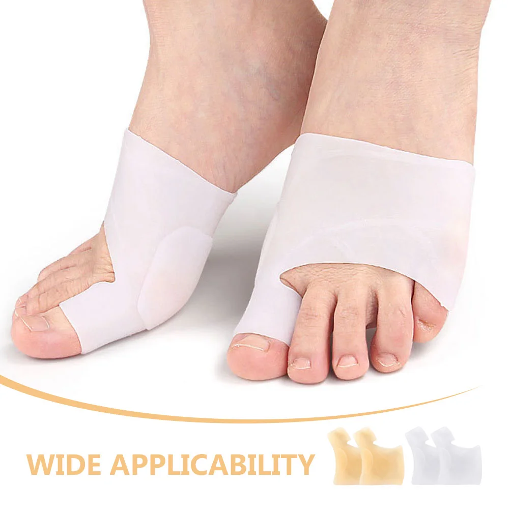2 Pairs Split Toe Orthosis Corrector Cushions Gasket Seperators Silica Gel Spacer Big Brace Spreaders