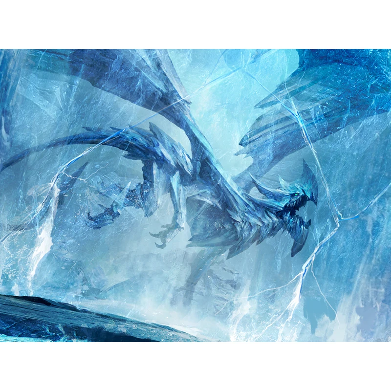 Mouse Pad for Board Games 60x35cm HD Picture Game Mat TCG Cards 12'x24' Playmat MTG Dragon Shield Art Background Northern Fury