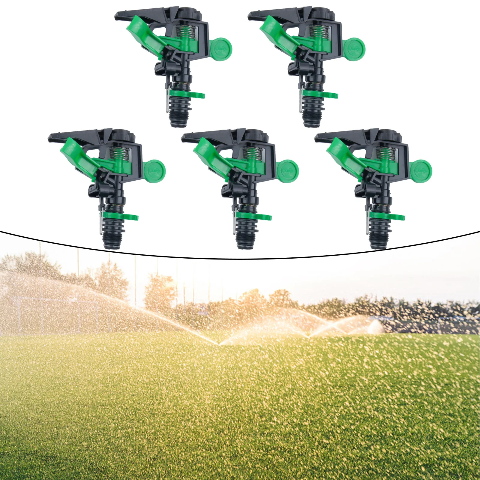5Pcs ABS Sprinkler Kopf Einstellbar 0-Für 360 Grad 34Ft-60Ft Spray Abstand Rasen Wasser Sprinkler garten Bewässerung Liefert – Detail 3