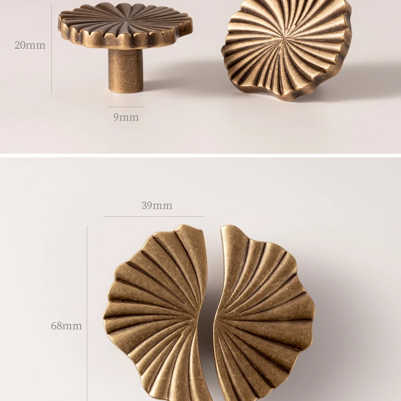 brass cup handle for cupboard and drawer fronts