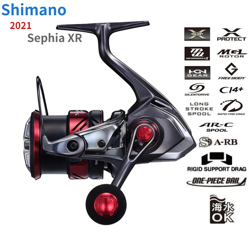 2021 SHIMANO SEPHIA XR C3000S C3000SDHG C3000SDH MGL Rotor CI4+ Body LONG  STROKE Spool Silent Drive SALTWATER SPINNING REEL