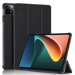 Lightweight Trifold Stand Smart Case Cover with Auto Wake/Sleep for Xiao mi Pad 6pro (Black)