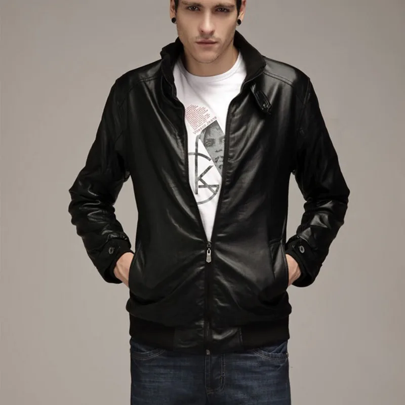 

Mens PU Leather Jackets Men Jacket High Quality Classic Motorcycle Bike Cowboy Jackets Male Plus Thick Coats S-5XL