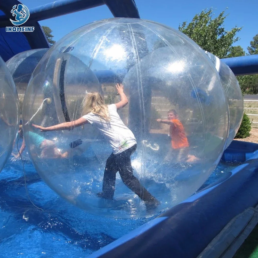 Water Play Toys (Support DIY Size) 1.2-2.5 M Inflatable PVC Water Walking Balls 0.8mm Thicken Transparent Without Handle for Water Play Toys
