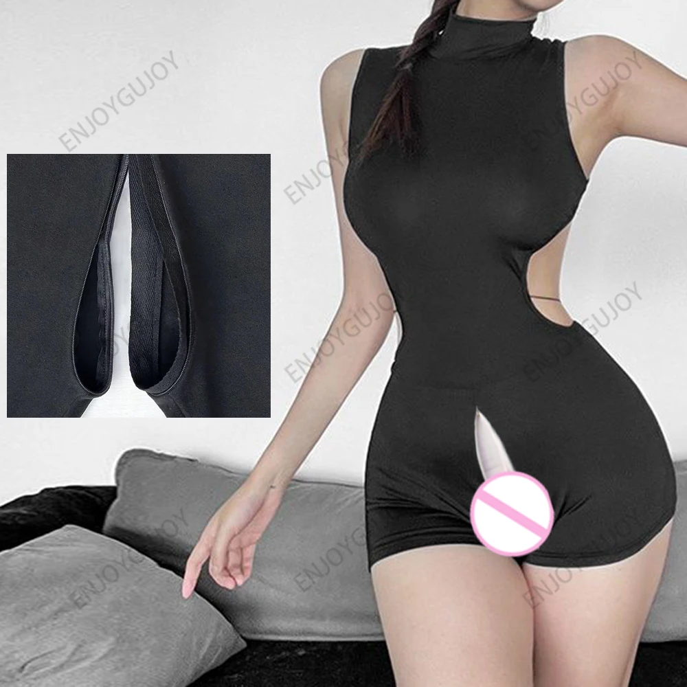 Hot Girl Invisible Open Crotch Outdoor Sex Fashion Beauty Jumpsuit Summer Erotic Pants Simple Graceful Pantyhose