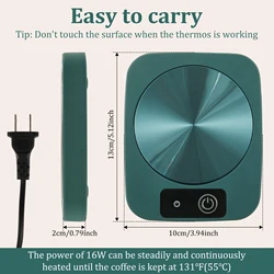 USB - Powered Coffee Mug Warmer & Coaster (1PC Style 2)