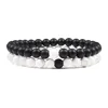 97142-065a09.jpg Ensemble de bracelets pour couple, charme en pierre naturelle œil de tigre et lave noire, bracelet extensible tendance, bracelet perlé de yoga, bijoux d'amitié, cadeau