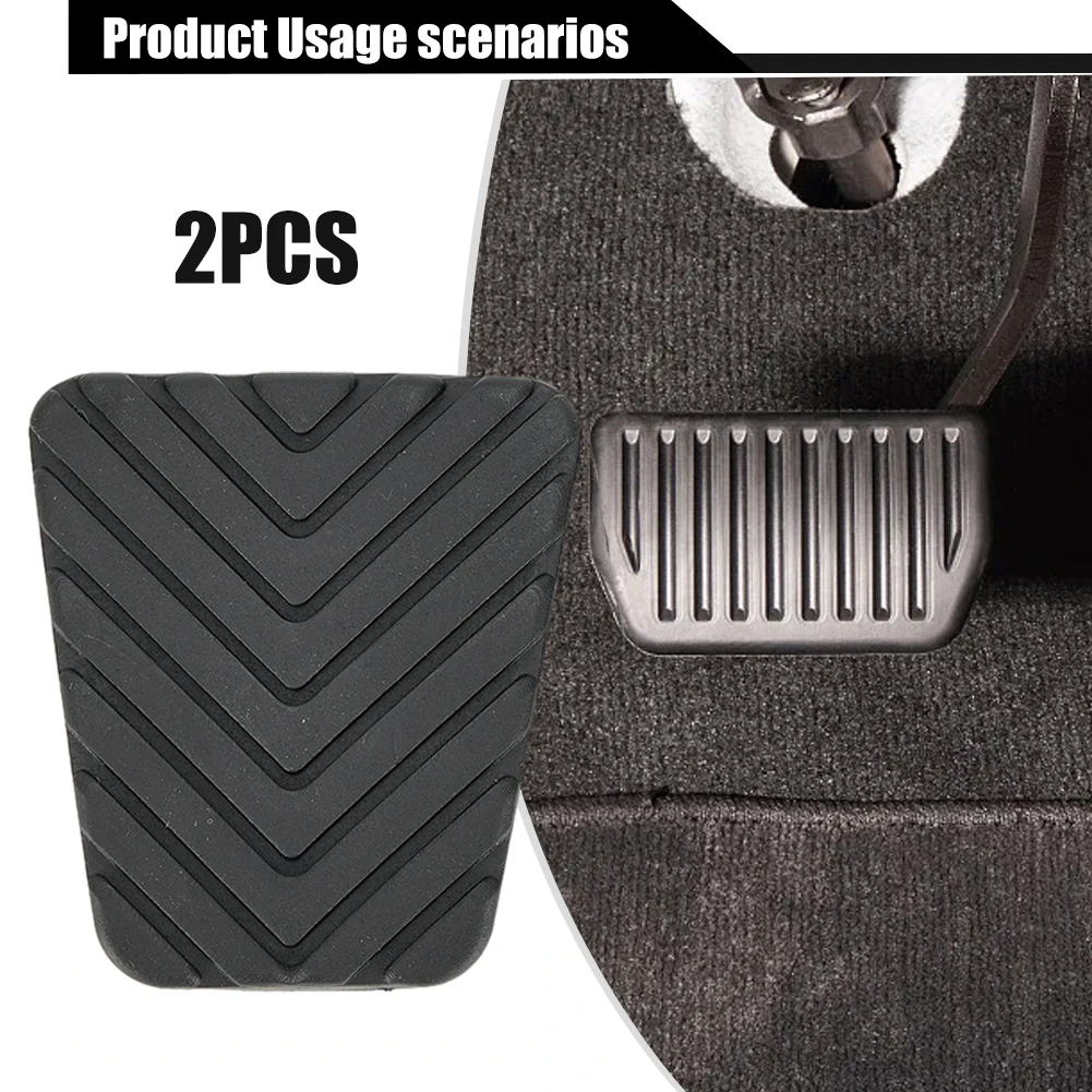 Clutch Pedal Cushion Pedal Pad Accessories Cover Mat Replacement Rubber Vehicle 2pcs 32825-36000 6.3*5.6*1.1cm