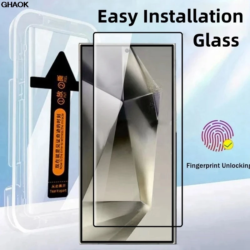 Ultra-Clear Premium Tempered Glass Screen Protector - Dust-Free Easy Install