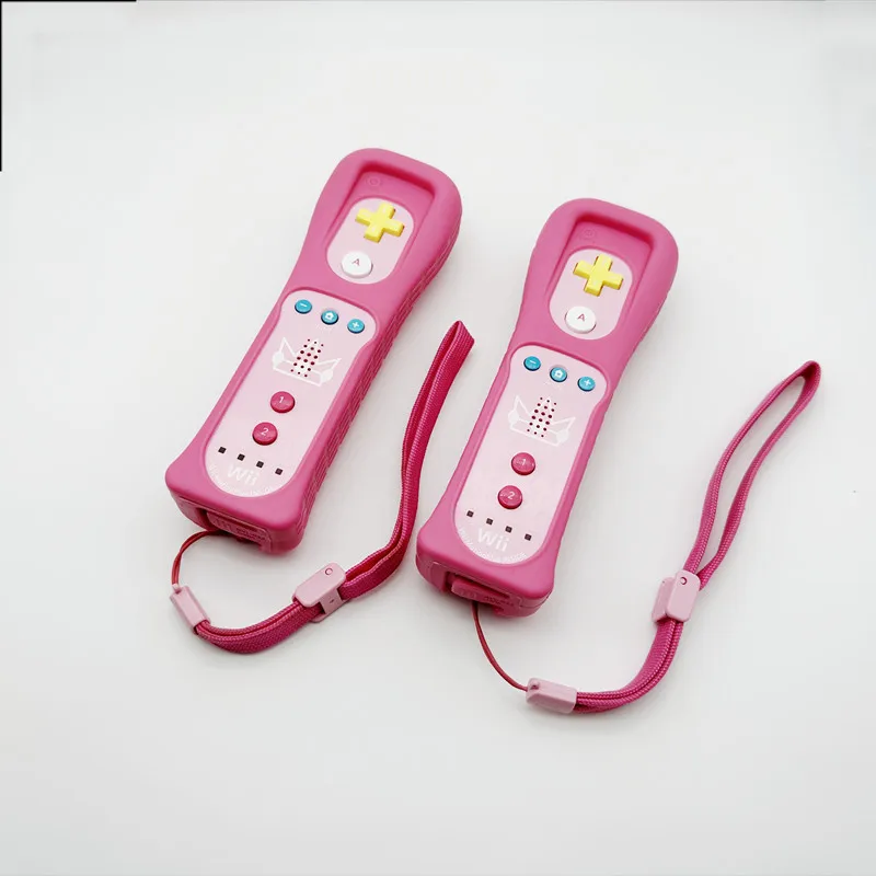 

Original Used Game Motion Plus Remote Controller For WII WII U Right Limited Version Pink Princess Controller With Scratches