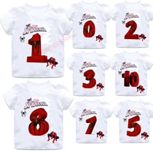 

Kids Digital Birthday T Shirt Boys Girls Clothes Digital Shirts Pup Summer Tops Clothes Children Years Gifts boys tshirt tops