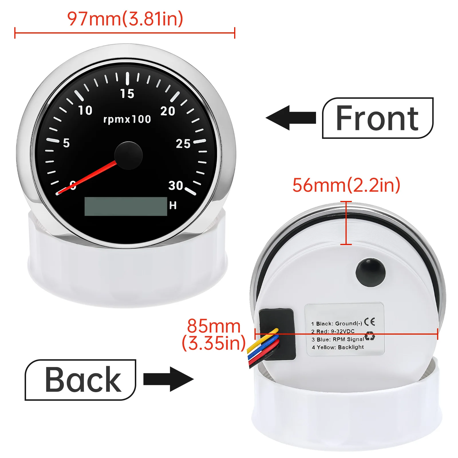 LCD ð 跮  Ÿڹ, ؾ Ʈ ڵ RPM , 85mm, 8000rpm, 6000rpm, 跮 Ÿġ , 7   LED Ʈ