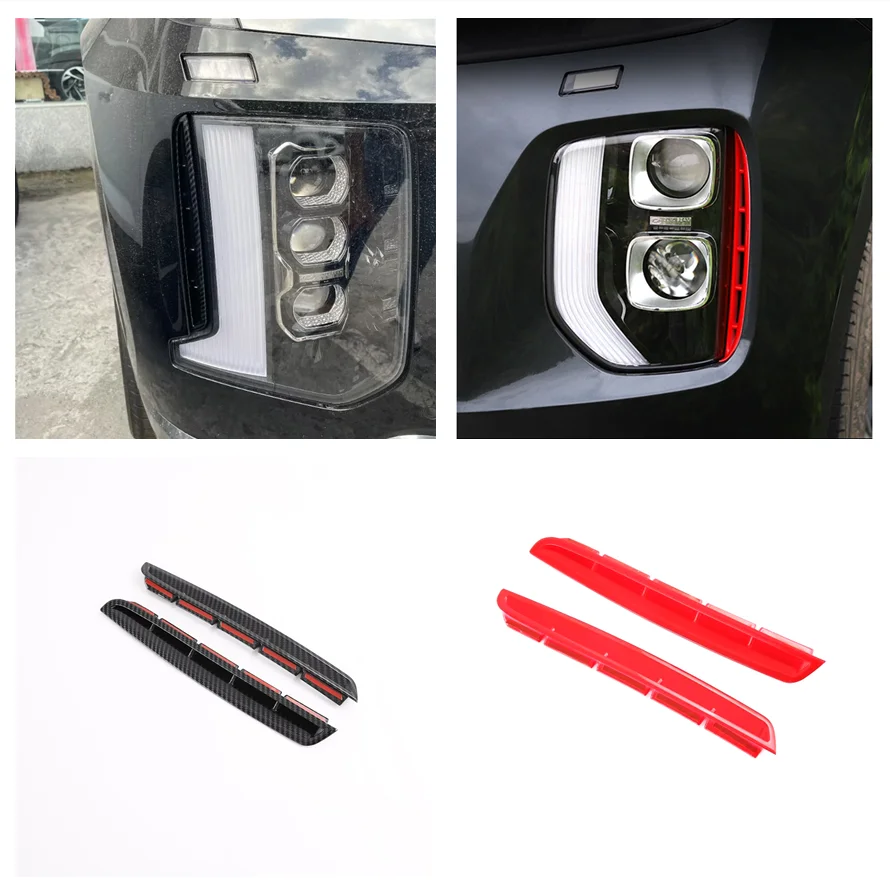 For Hyundai Palisade 2020 2021 2022 2023 Accessories Fog Lights Lamps Eyelid Eyebrow Strip Cover