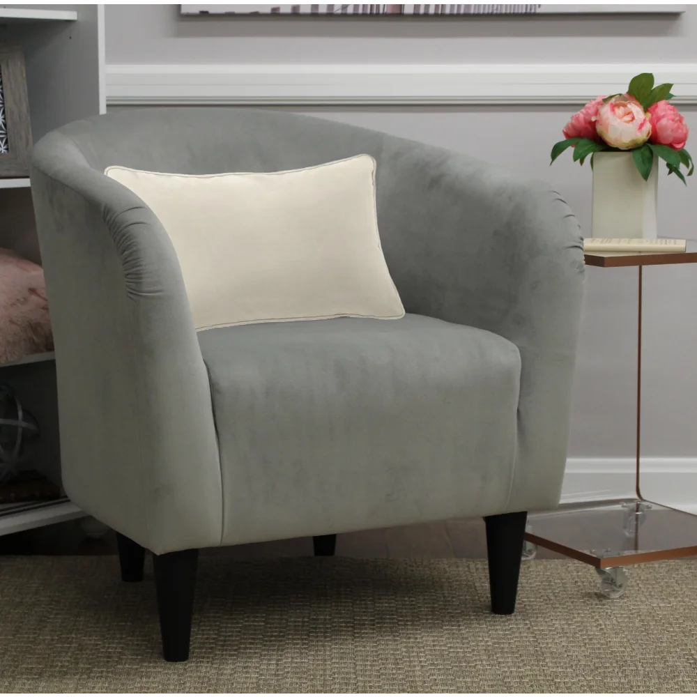 

Microfiber Tub Accent Chair, Dove Gray