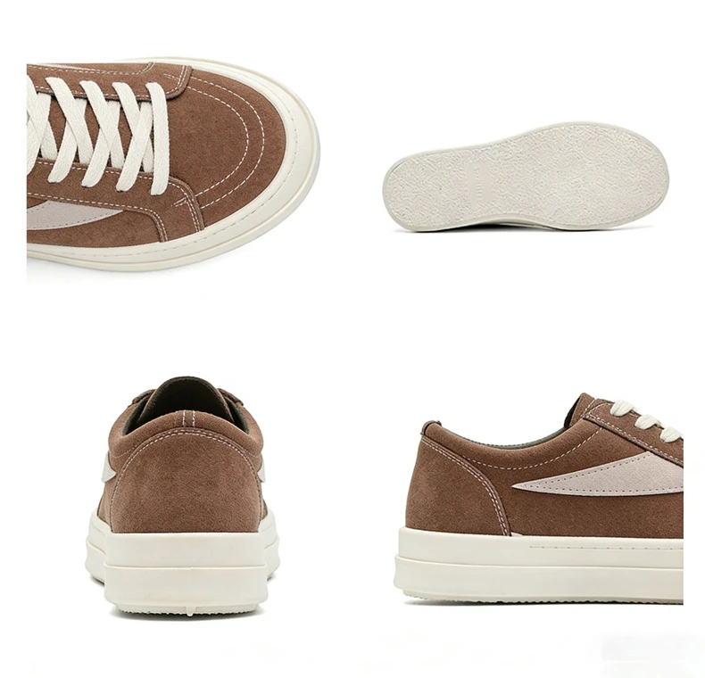 Men's Casual Platform Vulcanised Trainers Comfortable Sneakers_voghion.com