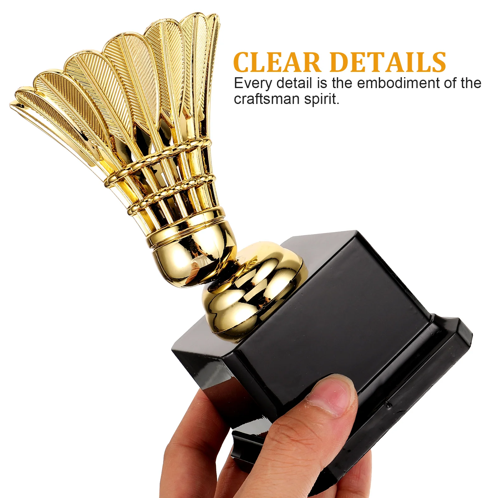 Badminton Match Trophy Decorative Model Prize Children Competition Golden Kindergarten Creative