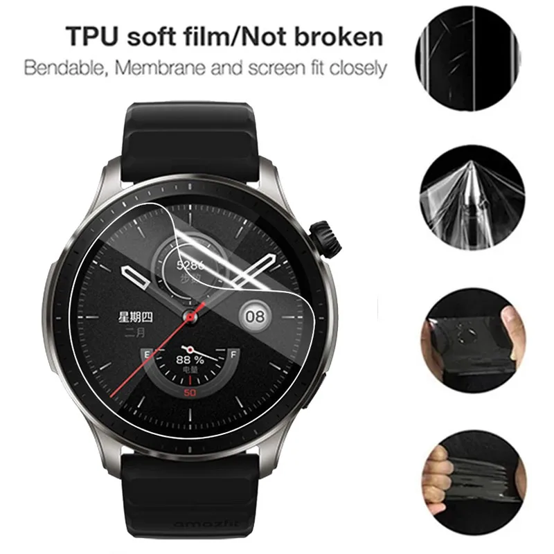ソフトハイドロゲルフィルムamazfit gtr 4 gtr 3 3 proのスクリーン
