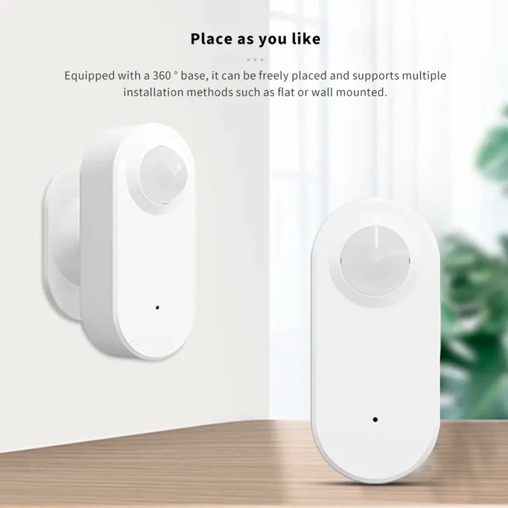 Tuya Wifi Smart Pir Sensore Di Rilevamento Del Movimento Sensore Di Allarme Antifurto Di Sicurezza Supporto Per Il Controllo Dell'App Smart Life Alexa