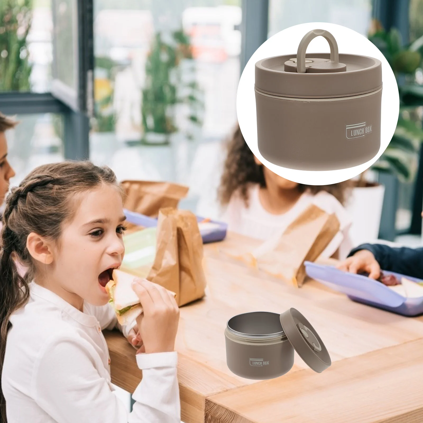 

Covered Soup Bowl Noodle with Lid Container for Food Containers Ramen Noddle Bowls Large Cute Stainless Steel Parfait
