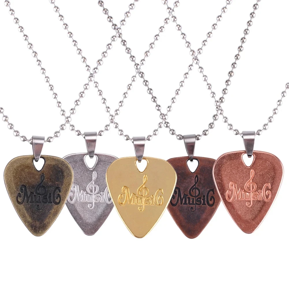 Guitar picks Miwayer metal guitar pick Zinc alloy pick necklace pendant plectrum For electric guitar musical instrument parts accessories