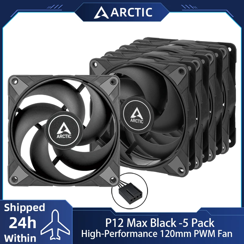 Ventola PC ARCTIC P12 120mm - 1800 RPM, Silenziosa, Pressione Statica, Cuscinetto Fluidodinamico - Foto 6