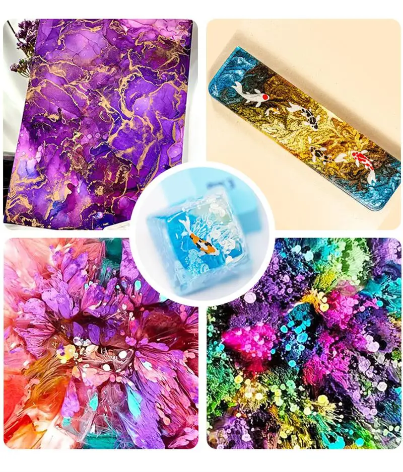 Vibrant UV Resin Pigment Dye for Epoxy Crafts & Jewelry Making