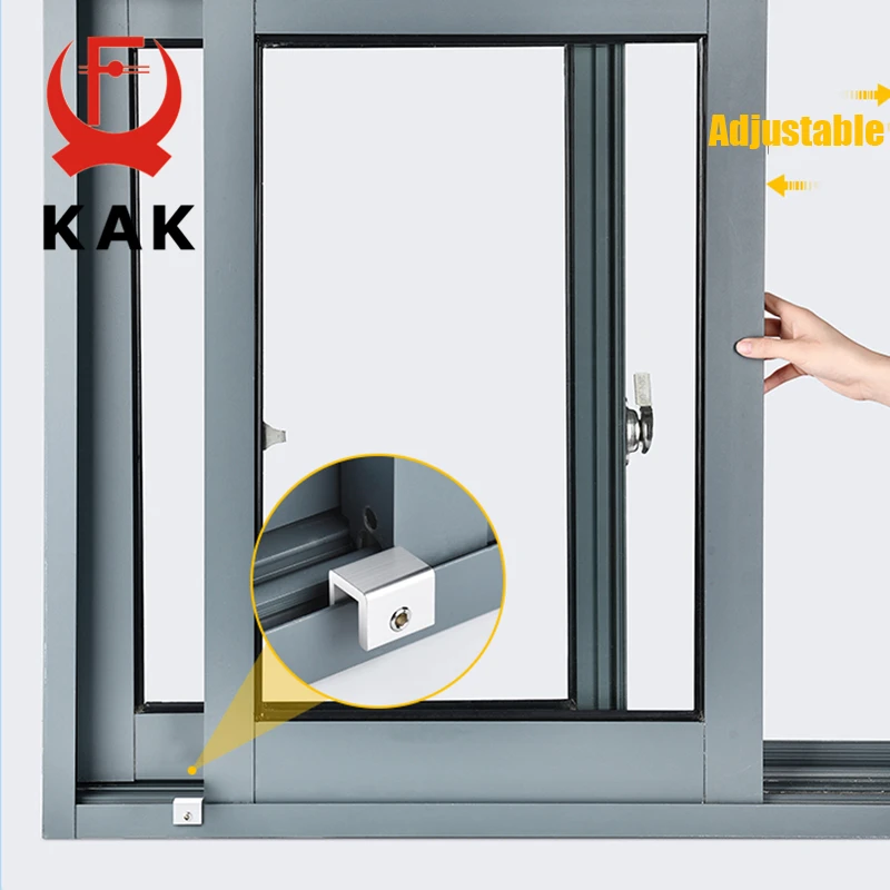 Window lock KAK Adjustable Window lock stopper Safety locks for Kids and Pets Anti-theft Door lock Non punch Sliding window hardware