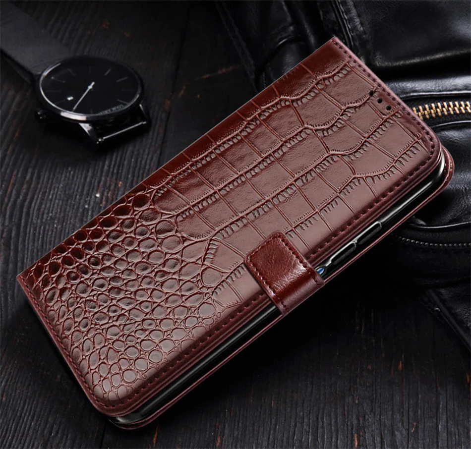 Leather Flip Wallet Phone Case with Stand and Card Holder
