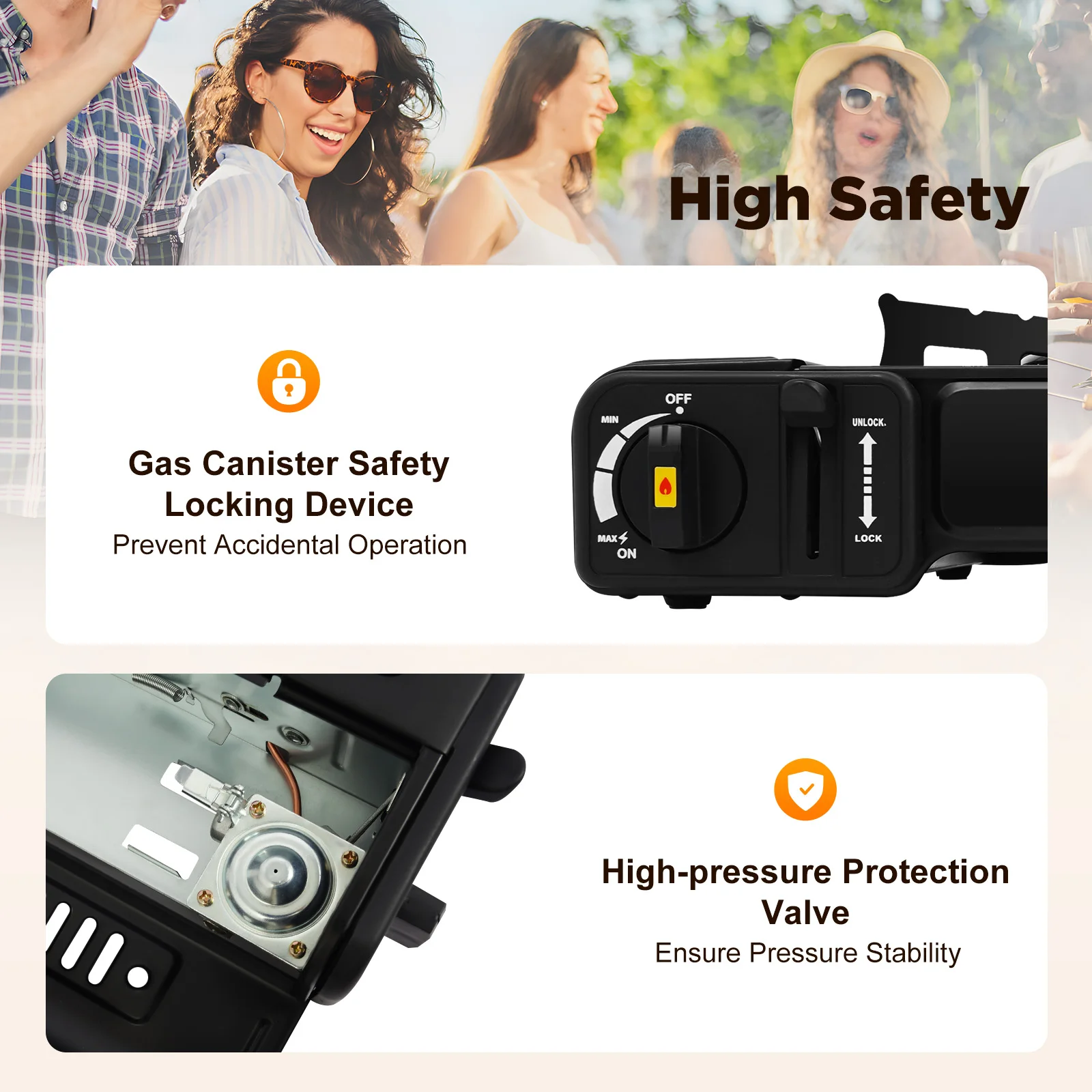 2-Burner Portable Camping Stove Auto Ignition Butane Gas Cooker with Carrying Case for Outdoor RV Apartment Use 5 2-Burner Portable Camping Stove Auto Ignition Butane Gas Cooker with Carrying Case for Outdoor RV Apartment Use 5