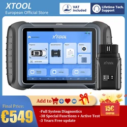 XTOOL D8W WIFI OBD2 Scanner Automotive Scan Tools Bi-Directional All system Diagnostic Tool ECU Coding 38+ Services Code Reader