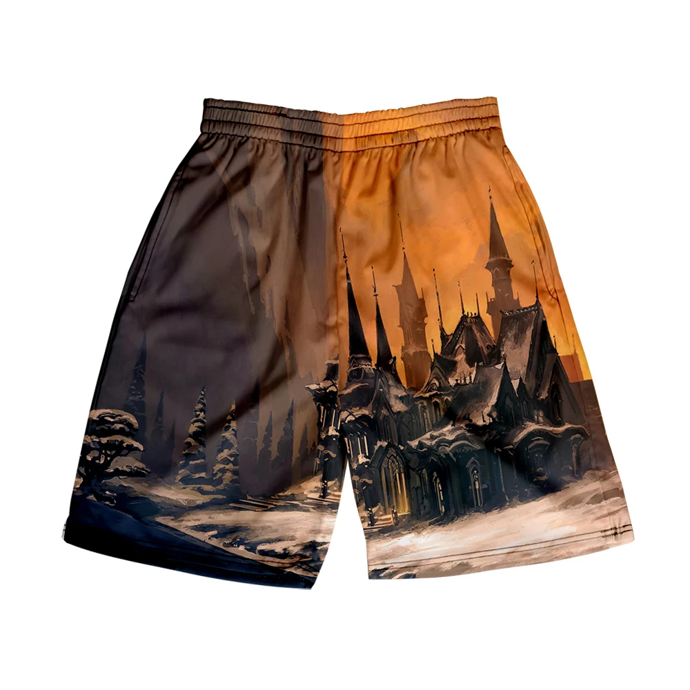 

Пляжные шорты Мужская и женская одежда 3D цифровая печать повседневные шорты модные трендовые штаны для пар 17