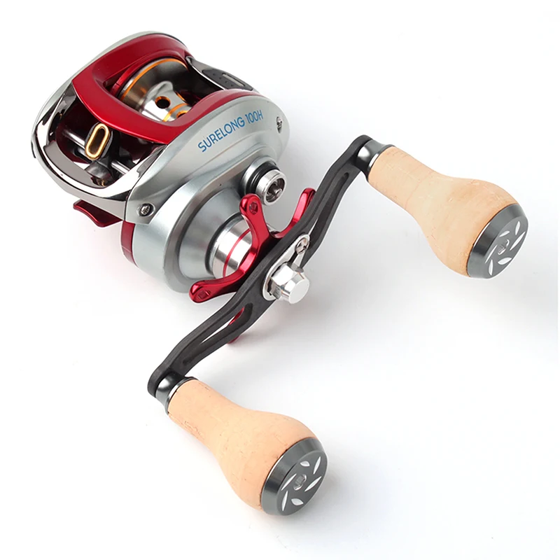 kawa 1pc Fishing Reel Handle Soft Wooden Knob For D/S Reel Include 2pcs Bearing length 53mmWeight 11g/pc DIY Reel Knob Accessory