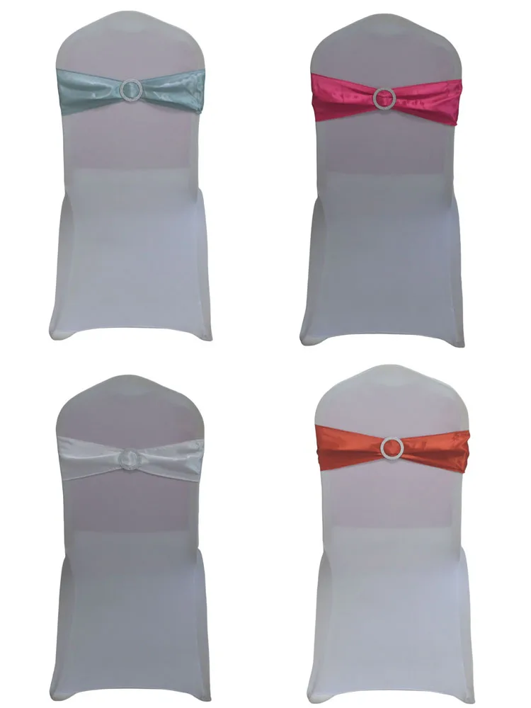 

100pcs Satin Butterfly Knot Chair Sash For Wedding Party Restaurant Mariage Banquet Hall Decoration Christmas Baby Shower Sashes