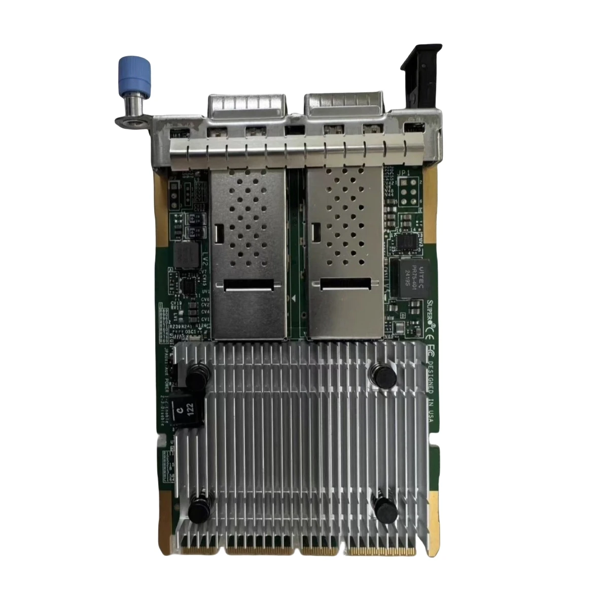 거의 새 상품 SuperMicro AOC-A100G-B2CM 듀얼 포트 QSFP28 100G OCP3.0 4C+ SFF NIC AOC-A100G-B2CM-LC019 네트워크 카드 어댑터