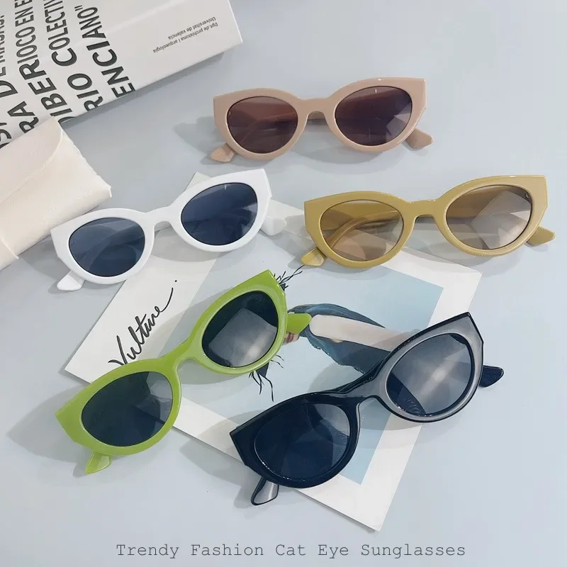 

Fashion Round Sunglasses Men Women New Trend Simple Cat Eye Sun Glasses Unisex Ultraviolet Goggle Shades Eyewear for Party