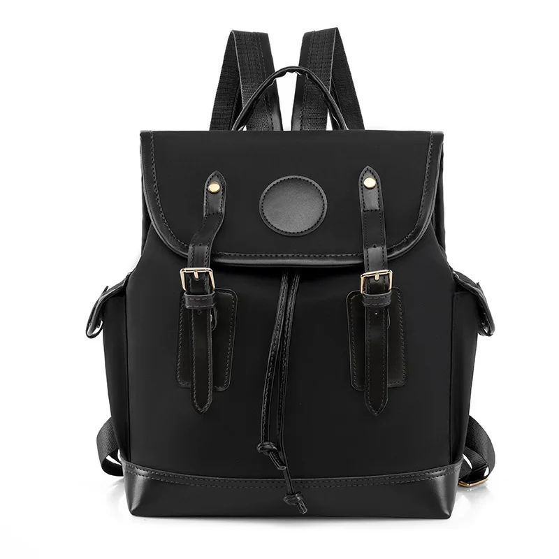 New Women Oxford Cloth Backpack Bag Women's Bag 2023 Fashion Color Contrast Large Capacity Flip Women's Leisure Backpack