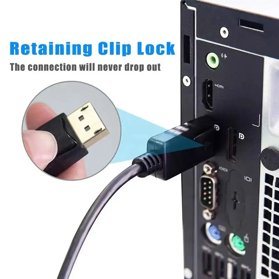 DisplayPort DP から DVI アダプタ Connecto ケーブル変換ライン