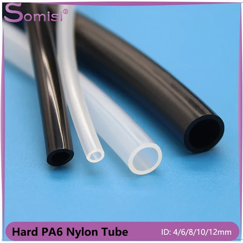 

2/5/10m PA6 Nylon Tube High Pressure Diameter 2.5 4 6 8 9 10 12 mm Pneumatic Air Compressor Smooth Rigid Polyamide Oil Pipe Hose