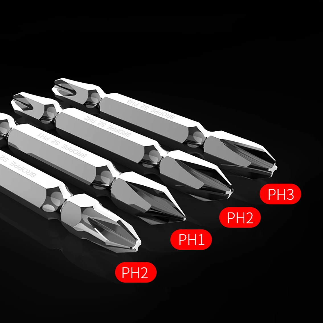 Sourcing Map 3pcs # 2 Anti Slip Phillips Impact Cacciavite Bit PH2 1 - Foto 9
