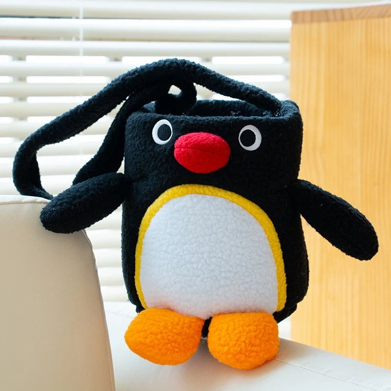 kawaii Plush Penguin Doll Animal Cup Bag Satchel Shoulder Bag Cartoon Funny Soft Toys Baby Birthday Christmas Gifts  Decor 2
