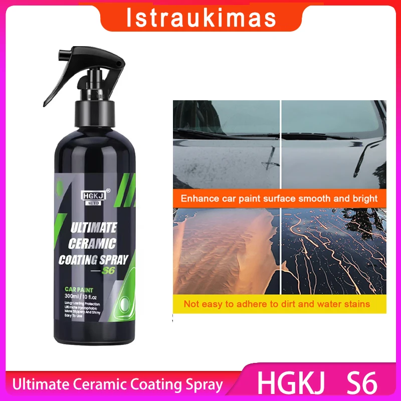 Hgkj S6 Nano Ceramic Coating Quick Polish Wax Car Polish Paint Glass Hydrofobic Scratch Remover Ultimate Ceramic Coating