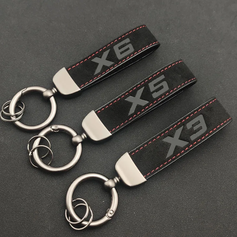 Leather Men Keyring Key Chain Luxury Women Car Keychain For BMW X1 X2 X3 X4 X5 X6 X7 GT Keychain