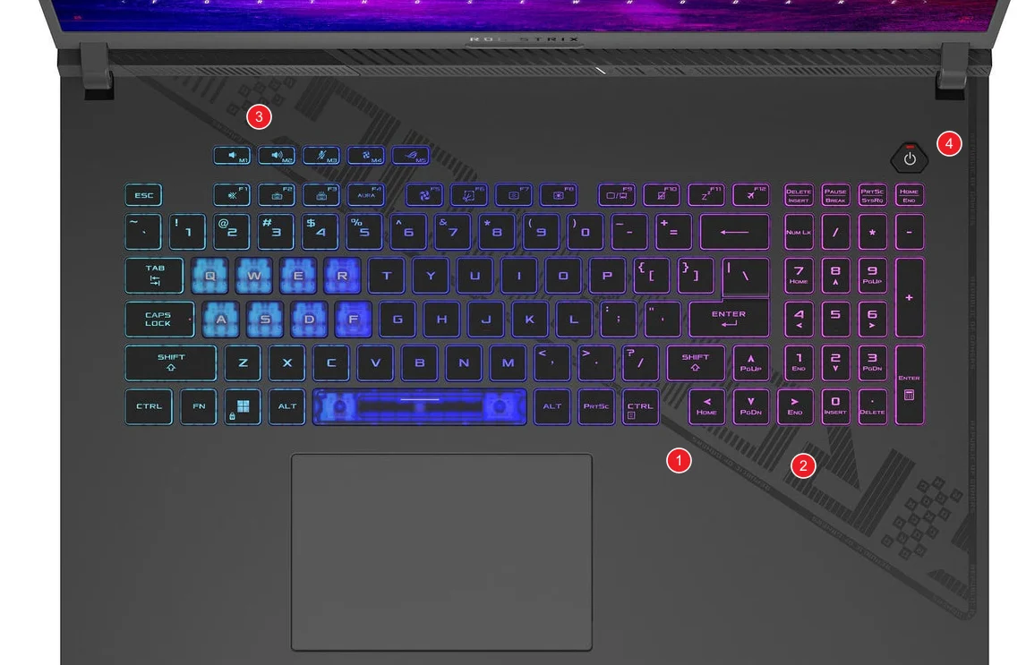 Durable Laptop Keyboard Cover Skin for ASUS ROG Strix Series