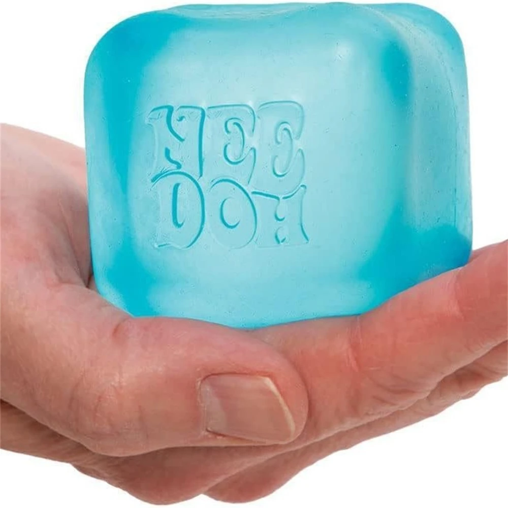 Schylling Needoh Nice Sensory Fidget Stress Relief Squishy Cube Anti-Anxiety Squeeze Toy For Focus ADHD Population_voghion.com