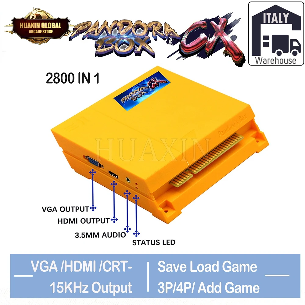 Pandora Box Cx Original 2800 Games In 1 Pcb Game Board Arcade Jamma Version Pandora Box Arcade CX Pandora Box Arcade JAMMA