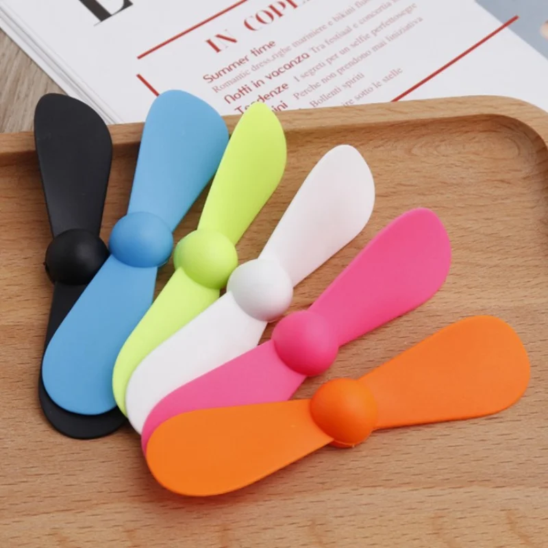 1W Creative Portable Mini Micro USB Fan mini fan cooling fan mini exhaust fan Mobile Phone Power Bank Fan USB Cool Gadgets Cooling Fans For Macbook Pro Type-C Android