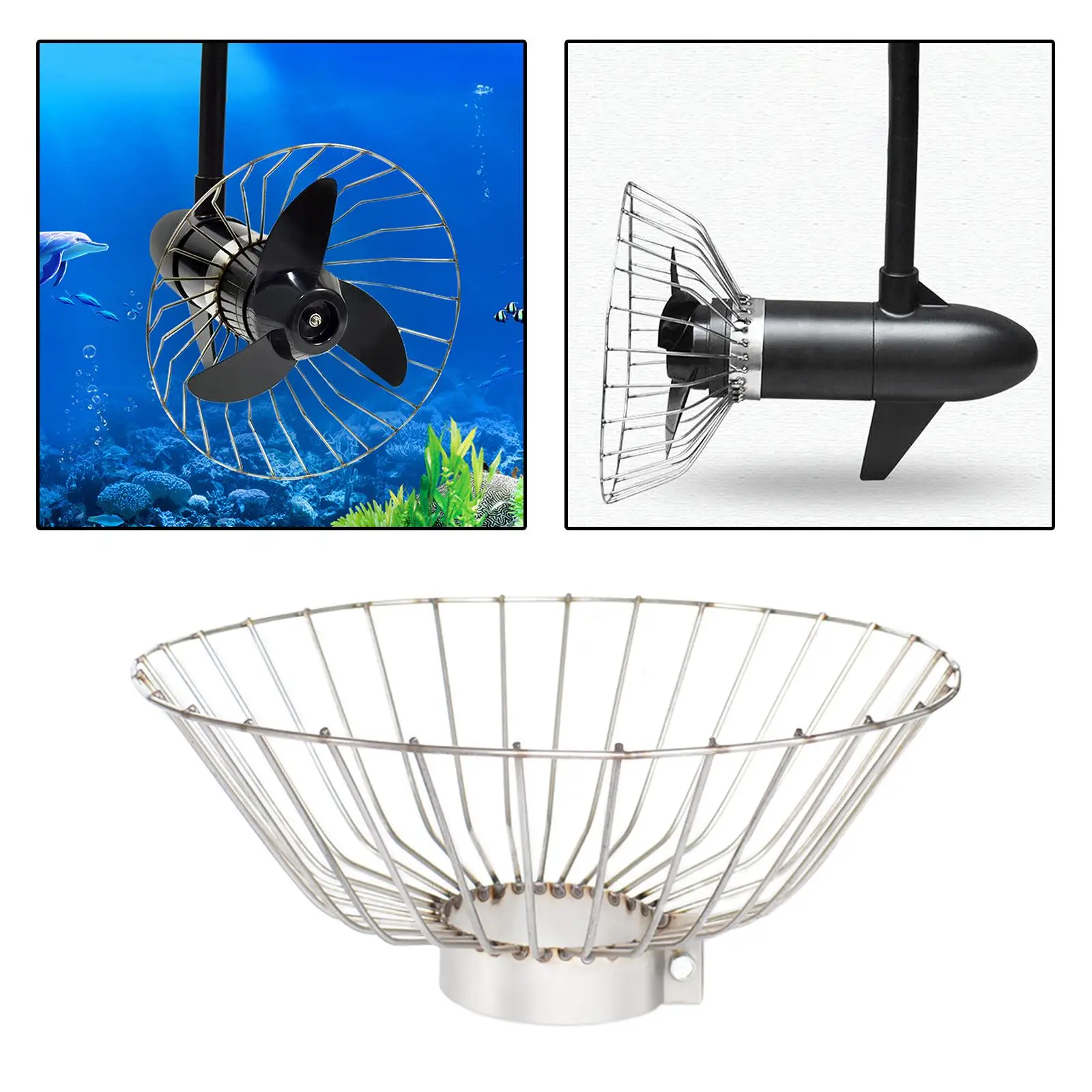 Outboard Propeller Net Cover Kayak Propulsion Trolling Motor Cage Protector