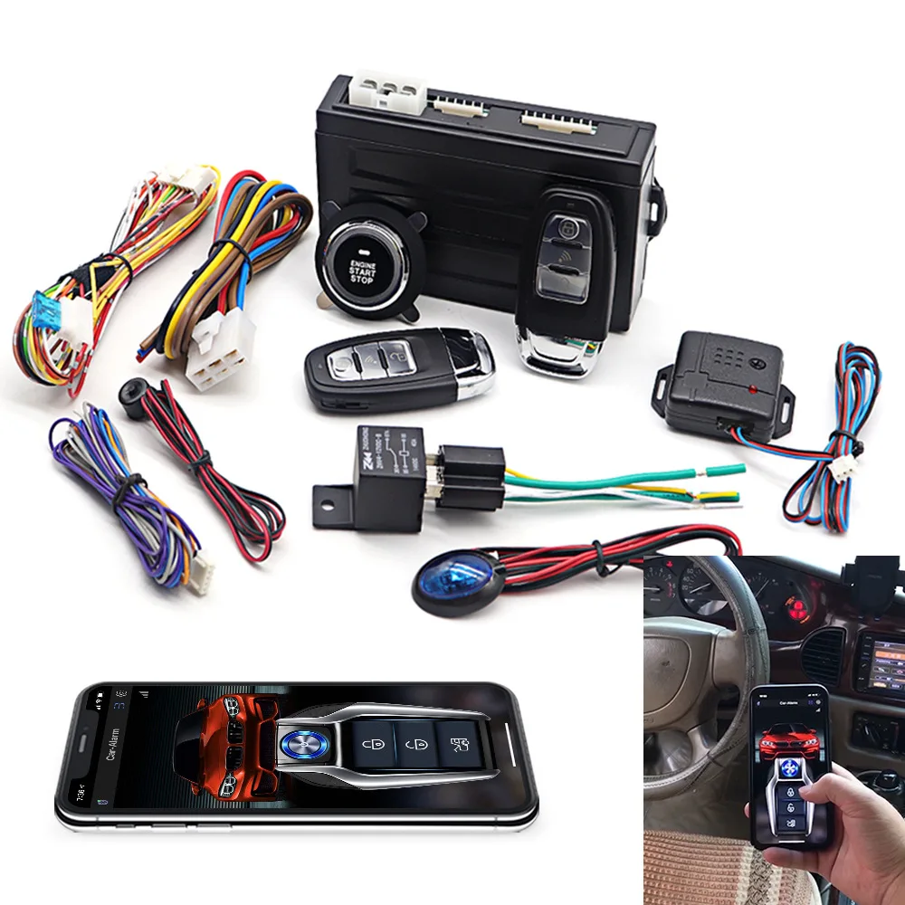Universal Car Alarm Auto Start Stop System Remote Control Engine