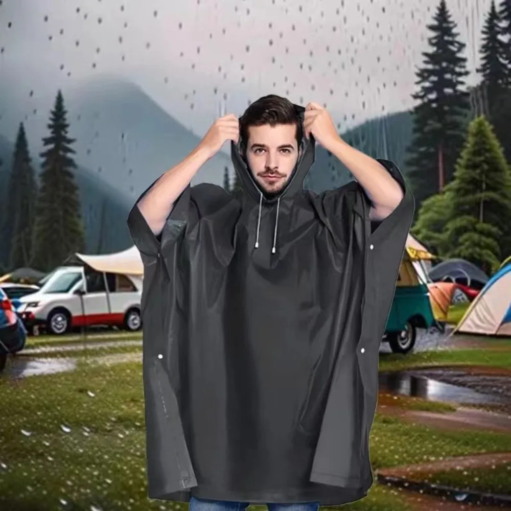 Adult Waterproof Raincoat Hooded for Outdoor Motorcycle Cycling Hiking Fishing